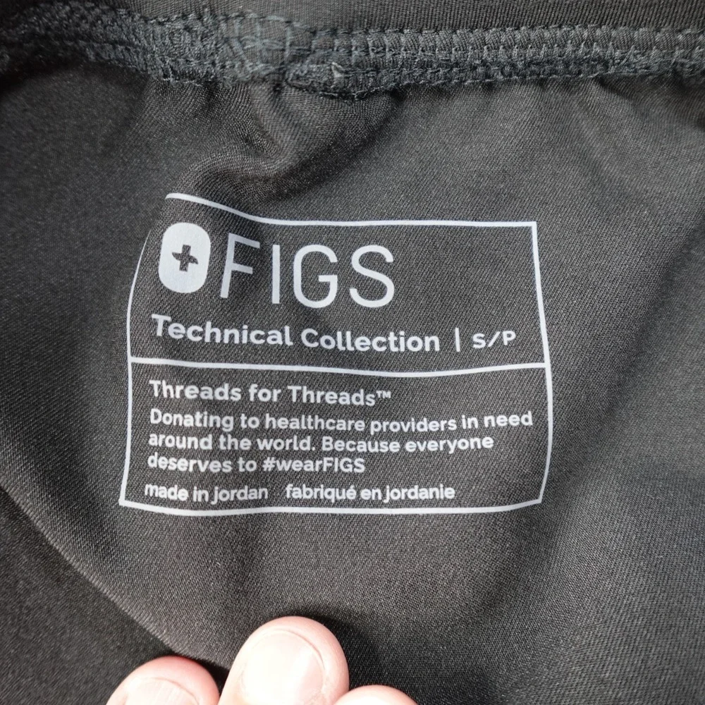 Figs Black Track Jogger Pants (tag cut off)
